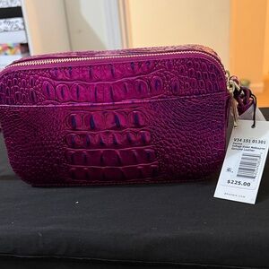 Brahmin Danica Voltage Violet Melbourne Leather crossbody